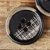 Nuevos Botones de Cuerno Natural, Accesorios de Alta Gama con Acabado Quemado, Versátiles y Creativos para Abrigos y Chaquetas
