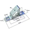 Suporte de Montagem em Trilho Elétrico Montagem Plana Trilho em U Montagem Inclinada Ferro Galvanizado C45 Suporte Fixo de Ferro Superfície Inclinada Instalação Plana