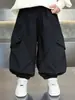 Pantalones de Forro Polar para Niños Pantalones Cargo para Niños Otoño/Invierno 2026 Nuevo Estilo Coreano de Moda Pantalones Casuales de Invierno para Niños Pequeños/Medianos