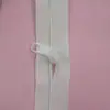 Funda de edredón para el hogar de punto extra larga con cremallera larga de doble cabezal, accesorios de cremallera blanca especial, cremallera de nailon