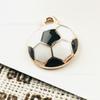 Acessórios DIY de Joias Padrão de Bola Esportiva Pendente Duplo Liga com Gotejamento de Óleo Colar Pulseira Pequeno Pingente Único Pendente Acessórios