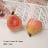 Acessórios de Resina DIY Desenho Animado, Presilhas de Cabelo Fruta Goiaba 3D, Pingentes para Capa de Celular, Fivelas de Sapato, Pingentes de Chaveiro, Acessórios Decorativos