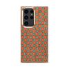 Funda para teléfono Samsung S25Ultra con borde electrochapado y estampado de flores, Funda protectora S24Plus de TPU suave con borde de corcho