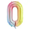 Globos de Número Extra Grandes de 40 pulgadas Transfronterizos, Globos de Número para Cumpleaños de Niños, Decoraciones para el Primer Cumpleaños, Globos de Papel de Aluminio al por Mayor