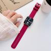 La Correa de Silicona con Hebilla del Mismo Color y Patrón Ondulado es Adecuada para la Serie Apple S11 S12 Pulsera Apple Watch Ultra