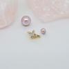 Accesorios de joyería DIY chapado en cobre oro real de 18K micro incrustado circón separador de cruz doble agujero abotonado cuentas separadoras de doble agujero