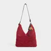 Bolso Pequeño Nuevo de Verano Bolso Cruzado 2025 Nuevo Nicho de Gama Alta Bolso Tejido Bolso de Hombro tipo Satchel para Playa para Mujeres