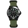 Relógio Militar para Homens com Pulseira Tecida Verde Militar, Luminoso, À Prova d'Água, Esportes de Montanhismo Outdoor Relógio de Quartzo, Venda Direta de Fábrica
