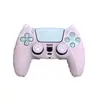 Adequado para capa de silicone do controle Sony PS5, capa protetora para controle de jogo PS5, concha protetora com orelhas de gato com tampas para joystick