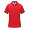Camiseta de manga corta ligera de negocios de lujo con solapa de color sólido, estilo polo elástico, de moda, para hombre y mujer, con estampado fijo.