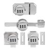 Cerradura para Puerta Corredera de Cristal de Doble Apertura Archivador con Cerradura de Contraseña Cerradura de Contraseña sin Perforaciones Cerradura para Armario de Vino Vitrina Universal
