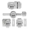 Cerradura de Puerta de Vidrio Engrosada Puerta Doble Puerta Simple Sin Agujeros Puerta Corredera Cerradura de Contrapuerta Corredera Cerradura de Ventana Cerradura Dentada Vitrina