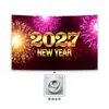 Banner de Año Nuevo 2027 Personalizado Fondo Feliz Año Nuevo Amazon Fiesta en Casa Bandera para Fiesta al Aire Libre