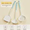 Conjunto de Espátulas de Silicone Antiaderentes Yingsibei Ferramentas Resistentes a Altas Temperaturas Espátula de Silicone Grau Alimentício Resistente a Altas Temperaturas