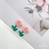 Tulipa de Acrílico Flores Pequenas Brincos DIY Brincos Broche 2022 Novos Acessórios de Cabelo Acessórios de Presilha Lateral