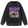 Otoño Nuevo Anime Clásico Dibujos Animados JOJO Maravillosa Aventura Sudadera de Cuello Redondo Oversize