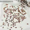 Decoraciones coloridas para uñas tipo mini rectángulo de circón, pedrería brillante en forma de cruz, decoraciones largas para uñas con fondo plano biselado