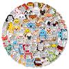 Abastecimiento Directo Transfronterizo [con Certificación Ce.Cpc] Amazon Tarjetas de Texto de Mano de 56 Piezas Pegatinas de Animales con Dibujos para Exportación