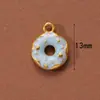 Accesorios Antiguos Vietnamitas de Oro de Arena Alta Retención de Color Cuentas Espaciadoras Colgante de Zirconio Incrustado de Durazno Cadena de Extensión para Pulsera y Collar Joyería DIY