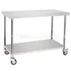 Carrinhos de Jantar Comerciais de Aço Inoxidável de Três e Quatro Camadas, Carrinhos Comerciais, Carrinhos de Louça para Restaurante, Fabricantes de Carrinhos de Entrega de Alimentos para Catering e Hotel