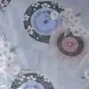 Camisola Transparente de Malla Estampada Estilo Comercio Exterior con Abertura Alta, Ropa de Casa Larga Sexy
