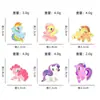 Broche Insígnia de Boneca Anime My Little Pony Desenho Animado Pônei Arco-Íris Liga Rara Presente de Aniversário Infantil
