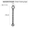 Traje de Prisionero Cadena Esposas de Plástico Cadena Accesorios Cadena de Cosplay Hacha Cadena Gancho de Pirata Colgante Decorativo