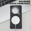 Adequado para Honor Magic V5 Eixo Central Magnético Capa de Celular de Couro Liso Totalmente Envolvente Carregamento Sem Fio Suporte Vertical V3 Novo Modelo
