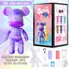 Adornos creativos hechos a mano para jugar DIY para niños, oso violento hecho a mano, traje de pintura acrílica, suministro para puesto, juguetes para graffiti