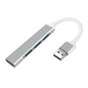 Hub USB 3.0 Ultra Fino de Liga de Alumínio com 4 Portas Tipo-C USB 3.1 Divisor USB-C Um para Quatro Um para Quatro