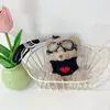 Chaveiro Panda Piloto Desenho Animado Urso Fofo Boneca Vestida Boneca Estudante Pequeno Presente Pingente Venda por Atacado