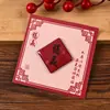 Ímã de Geladeira de Acrílico Adesivo Magnético Texto de Bênção Estilo Chinês Adesivo Magnético Decoração Criativa DIY Personalizada Presente de Aniversário