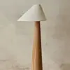 Lámpara de pie de madera maciza en estilo retro japonés wabi-sabi para sala de té, sala de estar, dormitorio, lámpara de noche, estilo madera natural, lámpara de mesa creativa para estudio
