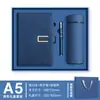 Conjunto de Presente Caderno A5 em Couro Sintético Casual, Livro de Registros Empresariais de Aparência Sofisticada, Diário com Logo Imprimível, Caixa de Presente para Escritório
