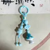 Llavero de Hongo Multicolor de Jingdezhen Estilo Étnico Colgante para Bolso de Cerámica Lindo Accesorios para Puesto de Mercado Nocturno Literario Venta al por Mayor