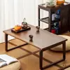 Mesa de Bay Window, Mesinha de Centro, Mesa Baixa Dobrável para Chão Tatami, Mesa de Chá, Mesa Kang, Mesa de Chão Doméstica de Madeira Maciça, Mesa Kang, Estilo Chinês