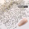 Novo Estilo Diamante Imitação K9 em Formato de Pedra para Unhas Rhinestones de Fundo Plano com Bordas Lapidadas, Decorações Transparentes Brancas em Formato Marquise e Losango para Unhas Venda por Atacado