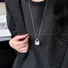Colar Coração Bolinhas Estilo Ins Coreano para Mulheres Luxo Leve Design de Nicho Corrente com Pingente Comprimento Ajustável Acessórios