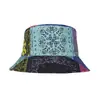 Nuevo Sombrero de Pescador con Costuras de Color Mixto Estampado de Anacardo Transfronterizo Europeo y Americano Amazon Sombrero de Sol Protección Solar Sombrero de Cuenca para Hombres y Mujeres Primavera y Verano