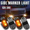 Luzes Laterais de Reboque Europeias e Americanas Familia 2LED, Cor Dupla Vermelho e Amarelo, Luzes Laterais de Caminhão 12-24V Caminhão Amazon Mk-139
