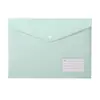 18 Bolsas para Documentos de Broche de Presión Color Macarrón de Seda, Bolsas de Plástico para Archivo de Oficina Tamaño A4 para Tarjetas de Presentación, Bolsas de Papelería para Estudiantes de Información