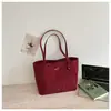 Bolsa Tote Retrô de Grande Capacidade Estilo Coreano para Mulheres 2026 Novo Modelo Simples Casual Tendência High-End Bolsinha de Ombro