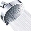 Comercio Exterior Cabezal de ducha pequeño de 4 pulgadas y cinco velocidades con cabeza de bola de cobre, rociador superior de ducha oculto ajustable, baño, Hotel