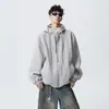 Chaqueta para Hombre 2026 Primavera con Capucha Holgada Moderna Casual Deportiva Versátil Chaqueta para Hombre