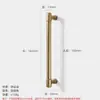 Manija de Armario de Aleación de Zinc Nórdica de Lujo Ligero, Manija de Puerta de Cajón y Gabinete Minimalista Moderno Francés Color Cobre, Dorado Champagne