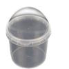 Tambor de plástico portátil de grado alimenticio directo de fábrica con tapa sellada hermética transparente 0.5 litros barril pequeño 500ml