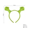 Nova Faixa de Cabeça Cabeça de Monstro Verde Festa de Formatura Faixa de Cabeça Shrek Acessórios de Cabelo Changjiang Sete Número 7 Caverna de Cabelo Acessórios de Cabeça
