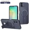 Adecuado para Samsung A57 A27 A17 Funda Magnética para Teléfono Samsung A07 A56 M36 Cubierta con Soporte Magnético de Fibra de Carbono