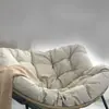 Silla Mecedora de Ratán Nido de Pájaro Perezoso, Silla Mecedora para Balcón de Casa Sala de Estar, Nido de Pájaro de Ratán de Hierro Forjado, Silla Sofá para Pausa del Almuerzo