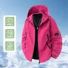Chamarra con capucha ligera, crujiente, de color sólido, resistente a las arrugas, unisex, adecuada para ciclismo al aire libre, llamativa, versátil, chamarra casual